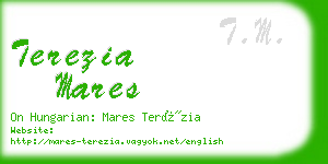 terezia mares business card